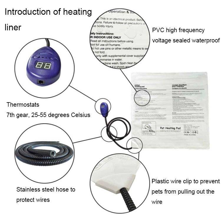 30x30cm Coffee 12V Low Voltage Multifunctional Warm Pet Heating Pad Pet Electric Blanket(UK Plug)