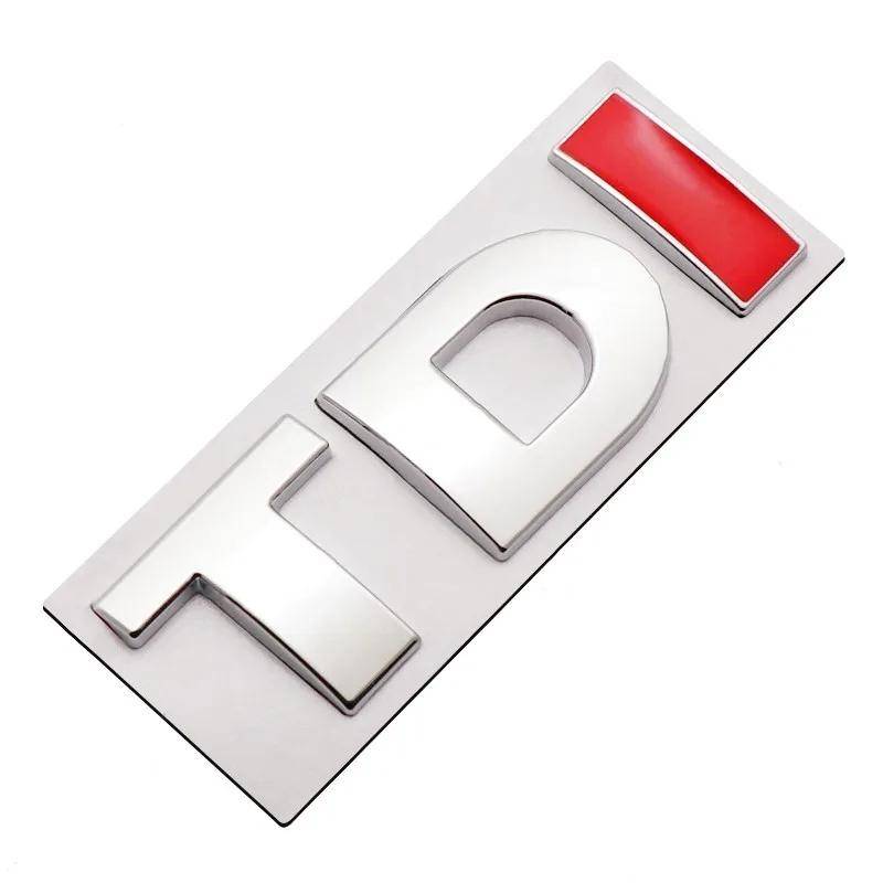 DIY TDI 3D Badge Emblem Decal Car Sticker, Random Color Delivery