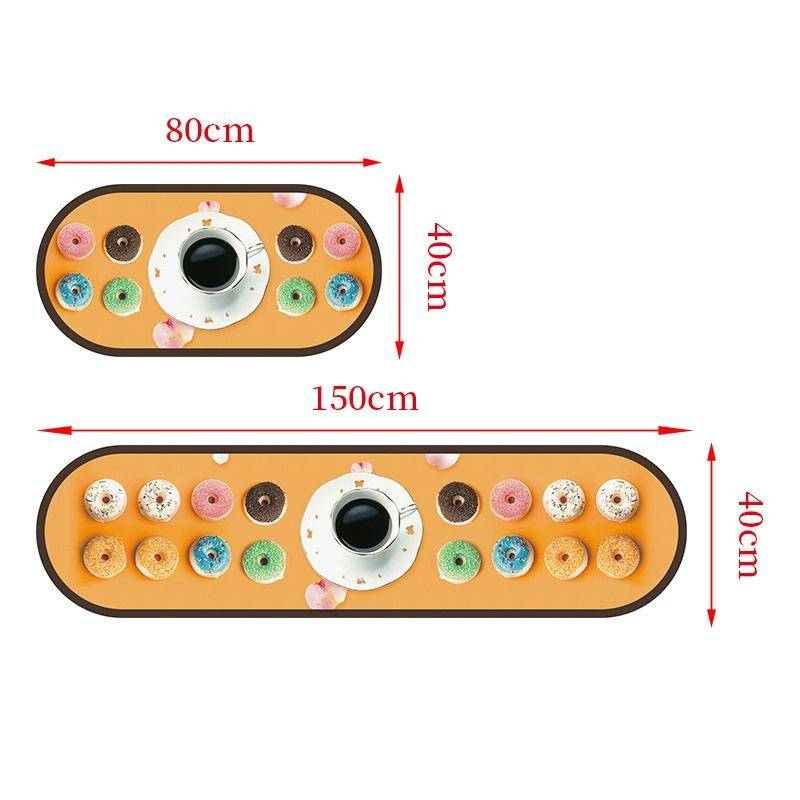 PVC Kitchen Non-Slip Floor Stickers Thickened Stickers Household Waterproof Floor Mats, Specifica...