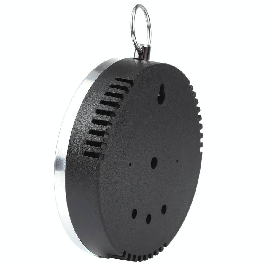 Mini Round Clock-shaped Indoor Outdoor Hygrometer Humidity Thermometer Temperature Meter with Han...