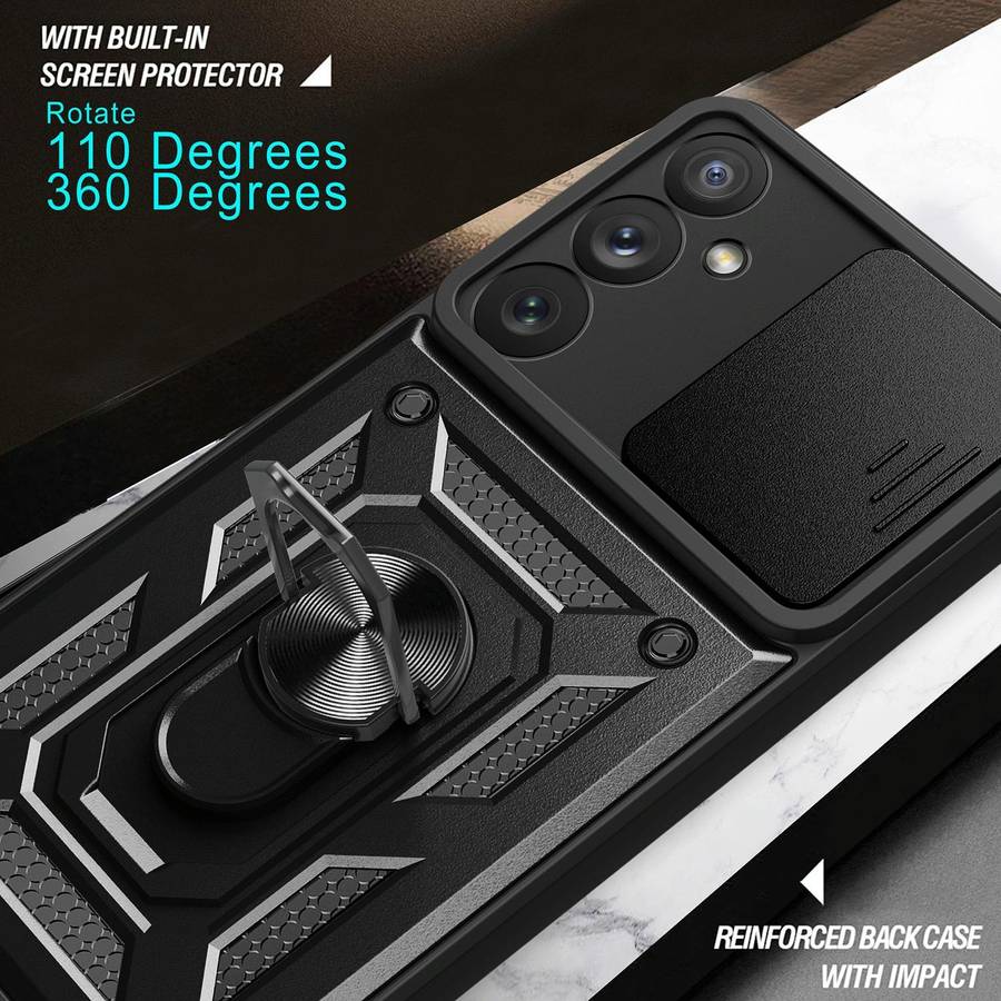 For Samsung Galaxy A54 5G Sliding Camera Cover Design TPU+PC Phone Case(Dark Green)