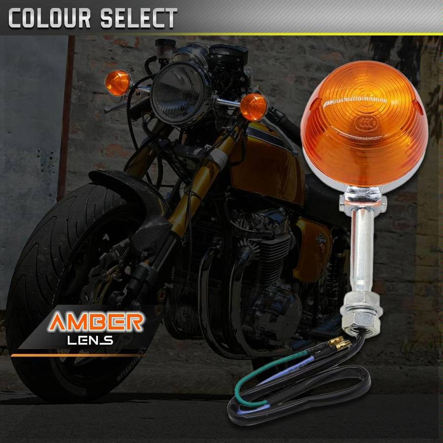 2pcs For Honda CT90 XL100 CM125 CB400 CB750 Motorcycles LED Turn Signal Light