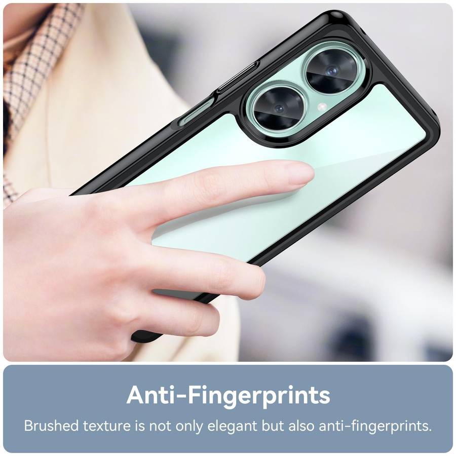 For Huawei Nova 11i Colorful Series Acrylic + TPU Phone Case(Black)