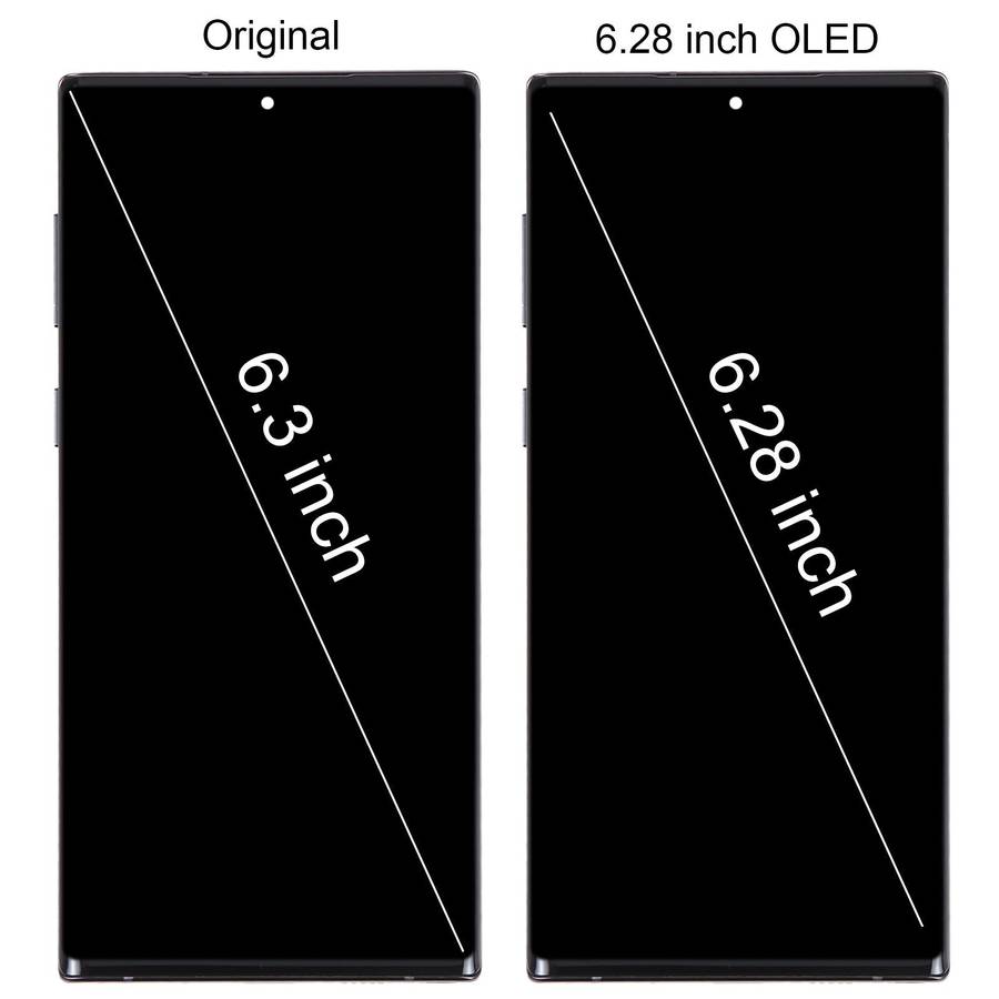 6.67 inch OLED LCD Screen For Samsung Galaxy Note10 SM-N970F Digitizer Full Assembly With Frame (...