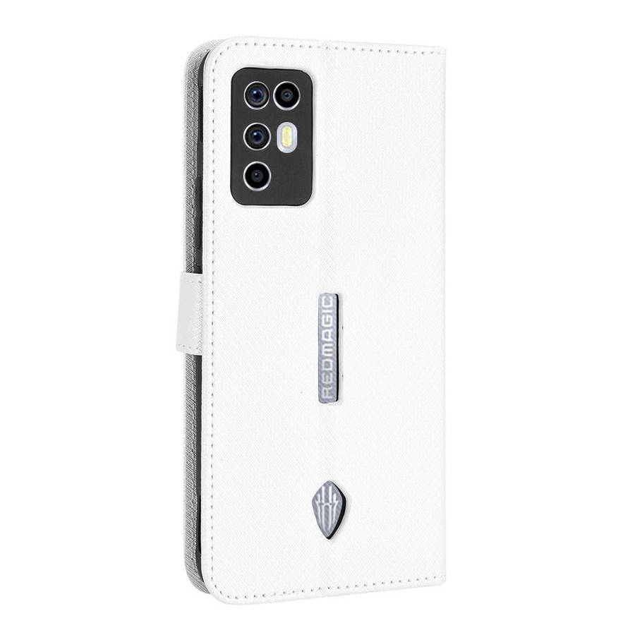 For ZTE Nubia Red Magic 6R Diamond Texture Leather Phone Case(White)