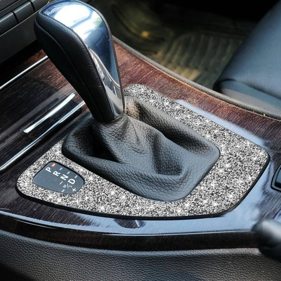 For BMW 3 Series E90 / E92 2005-2012 Car Gear Panel Diamond Decorative Sticker, Left Drive