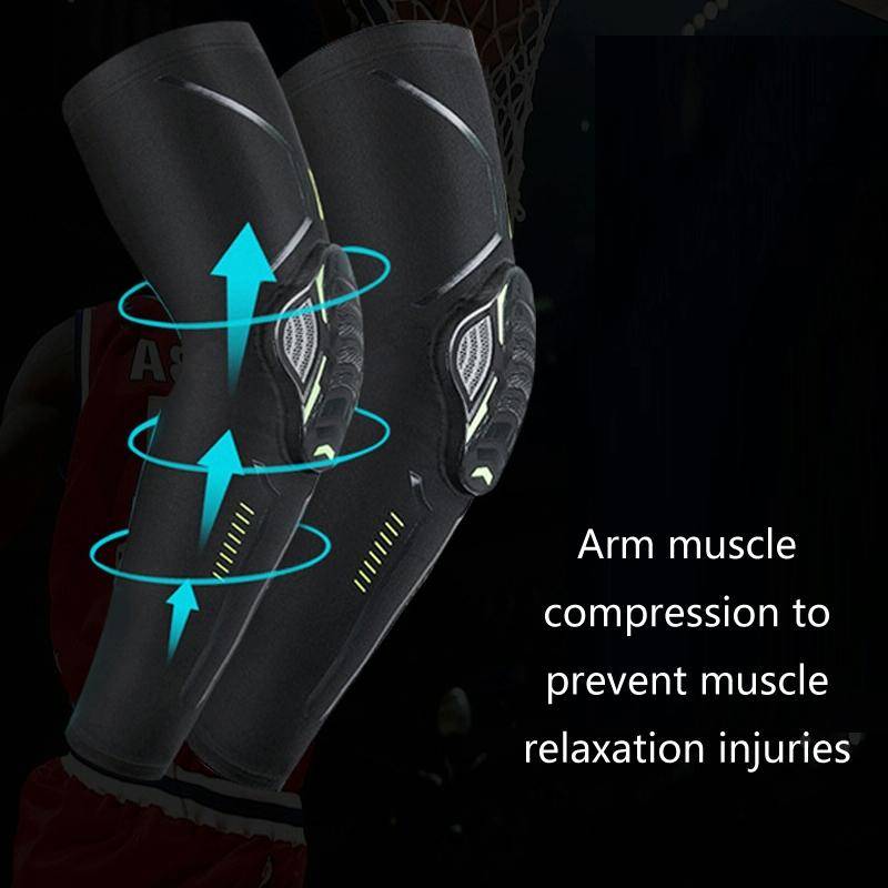Outdoor Sports Honeycomb Anti-collision Compression Arm Guard, Color: XL (Black)