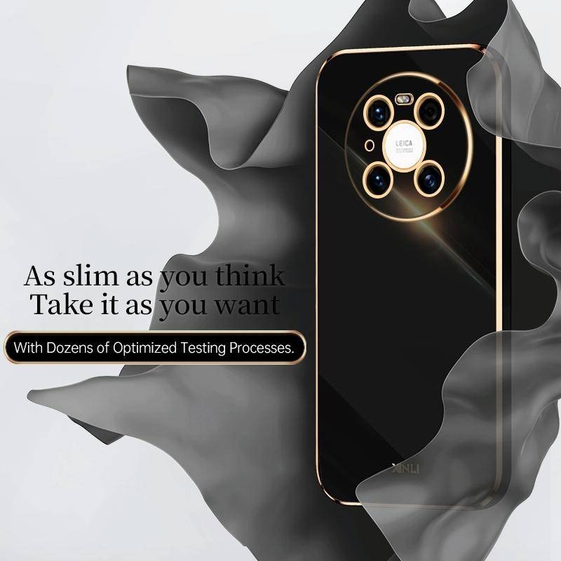 For Huawei Mate 40 Pro XINLI Straight 6D Plating Gold Edge TPU Shockproof Case(Mint Green)