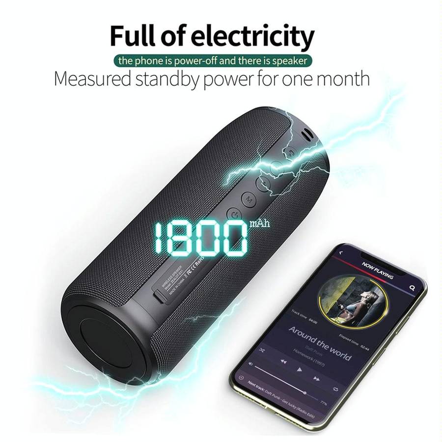 ZEALOT S51 Portable Stereo Bluetooth Speaker with Built-in Mic, Support Hands-Free Call & TF Card...
