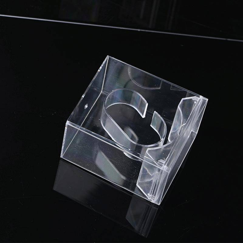 5 PCS Transparent Rectangular Watch Display Box Pull-out Electronic Watch Box(8.8 x7.7x5.4cm)