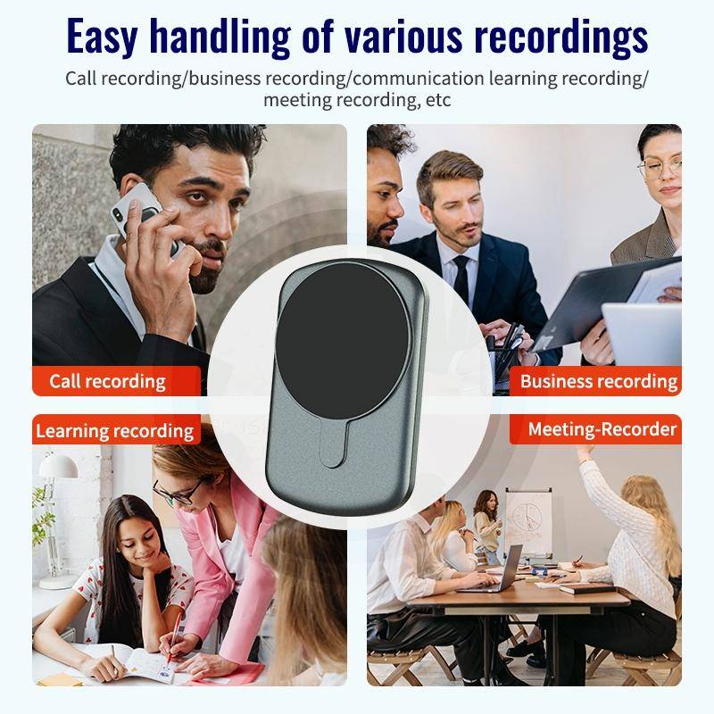 JNN A1 Strong Magnetic Mobile Call Voice Recorder, Memory:8GB(Black)