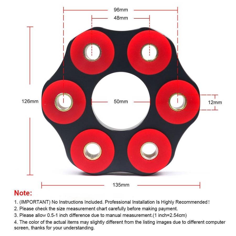 For BMW E46 Manual Trans Drive Shaft Flex Joint Disc