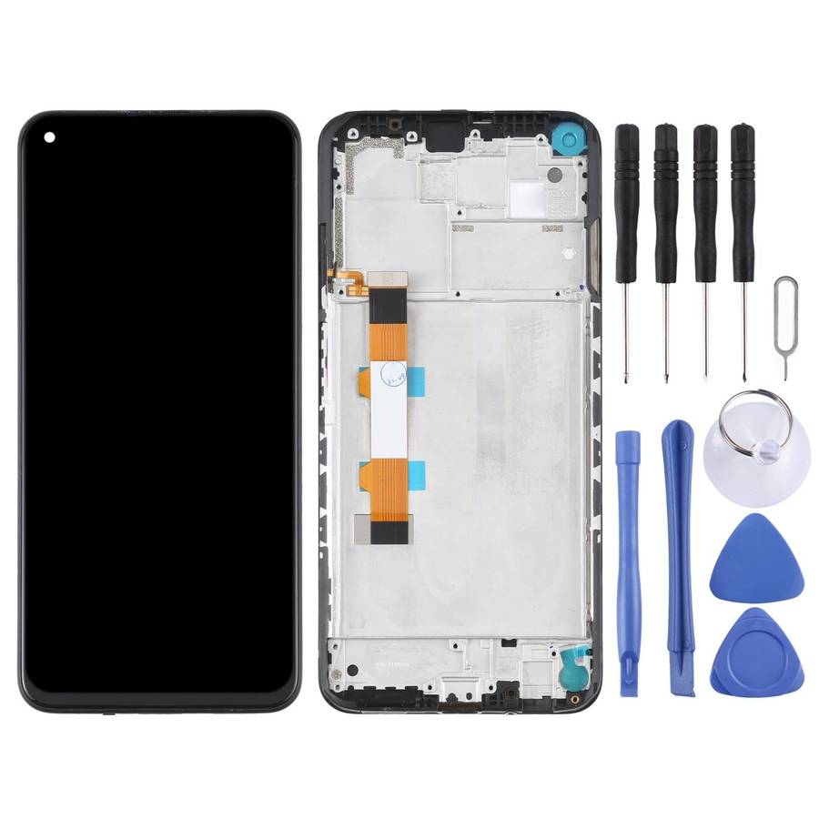 Original LCD Screen and Digitizer Full Assembly With Frame for Xiaomi Redmi Note 9 5G / Redmi Not...