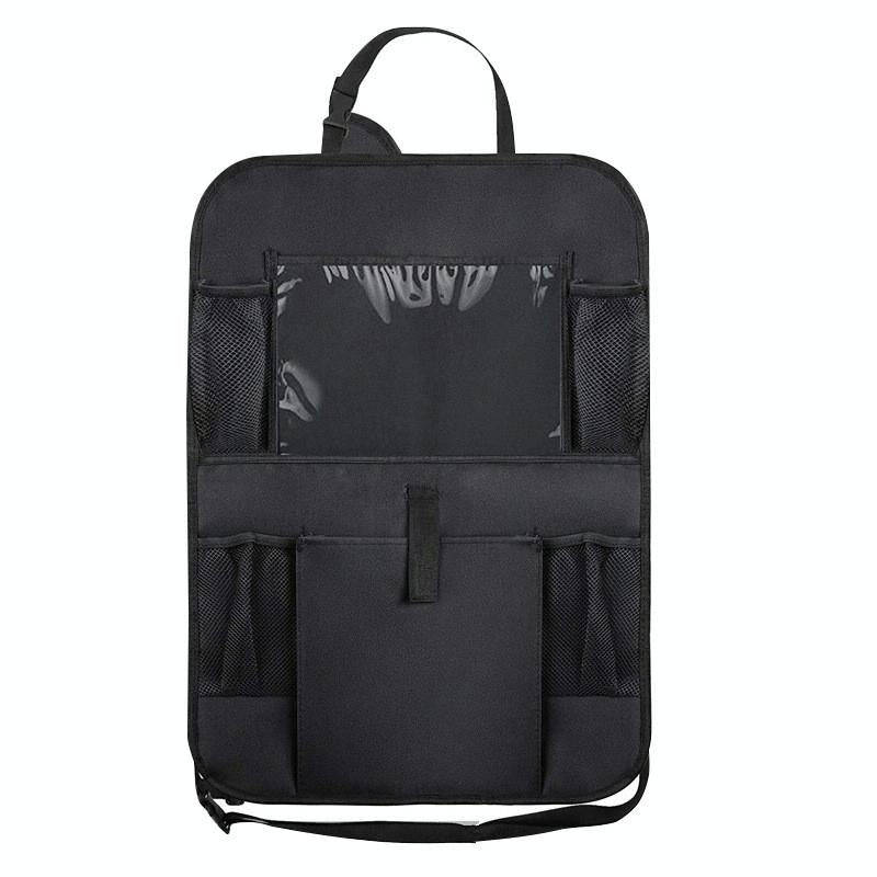 Car Seatback Organiser Storage Hanging Bag(Black)