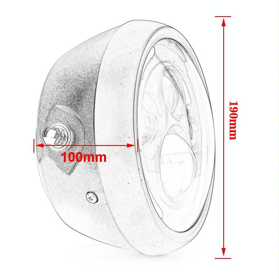 7.5 Inch Motorcycle Modified Headlights Without Bracket