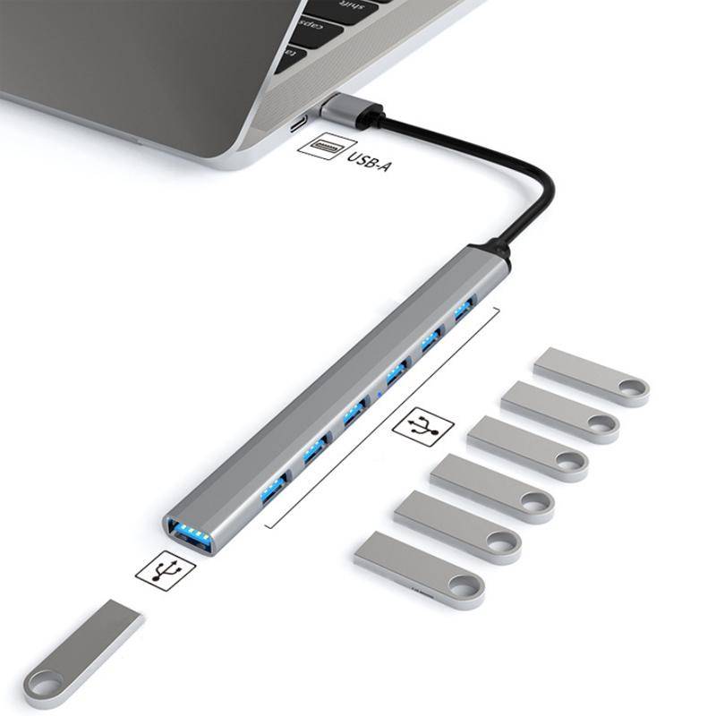 7 in 1 USB3.0 Docking Station Laptop Multifunctional HUB(USB Interface)