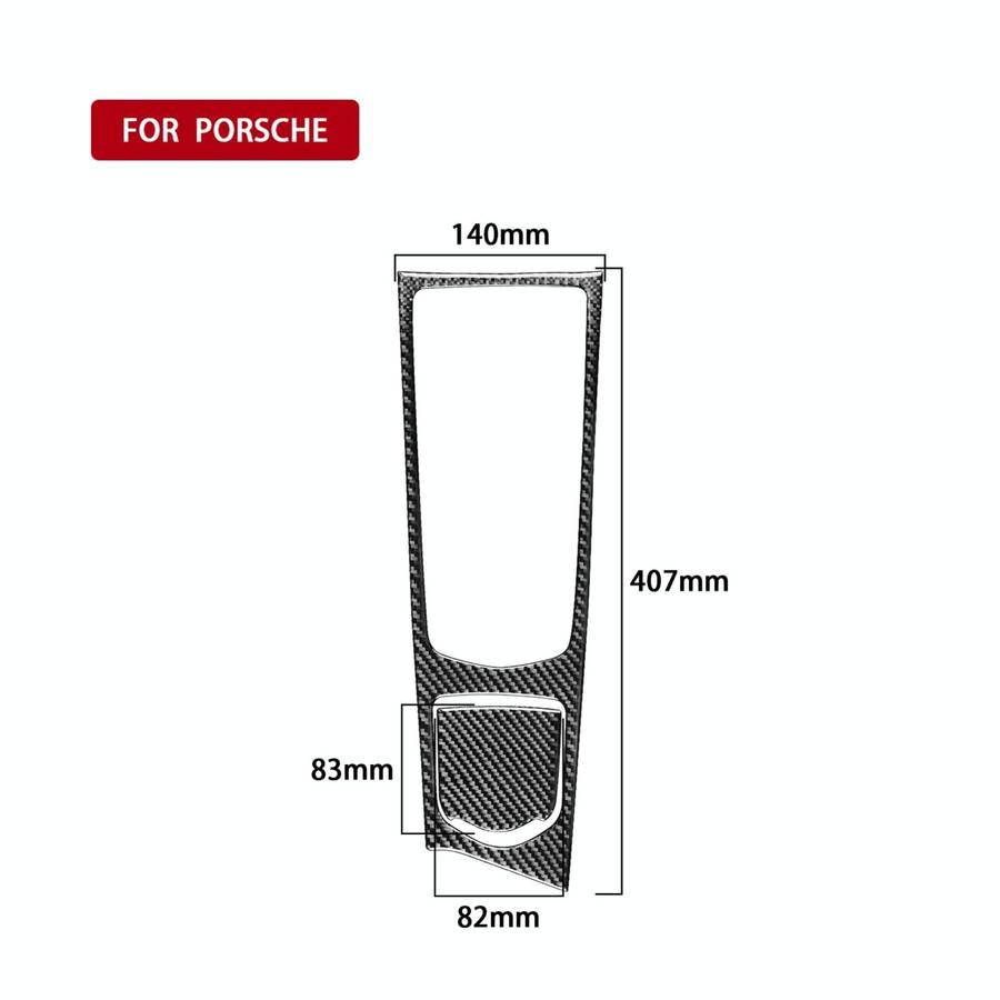 Car Carbon Fiber Central Control Multimedia Panel Decorative Sticker for Porsche Panamera 2010-20...