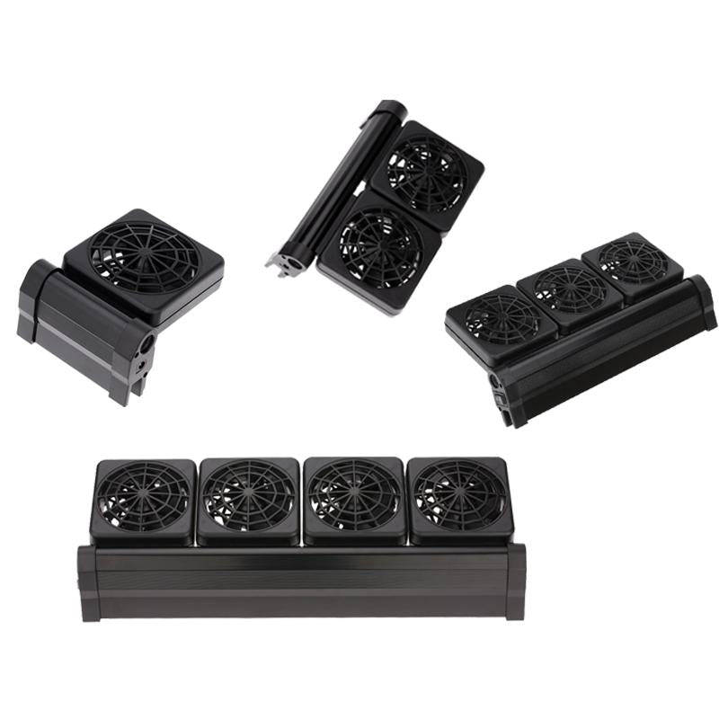 Fish Tank Cooling Fan Cooling Silent Aquarium Fan, Specification: 2 Head US Plug