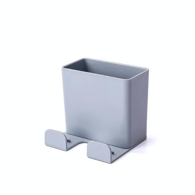 Wall Mounted Organizer Storage Box Remote Control Air Conditioner Storage Case Mobile Phone Plug ...