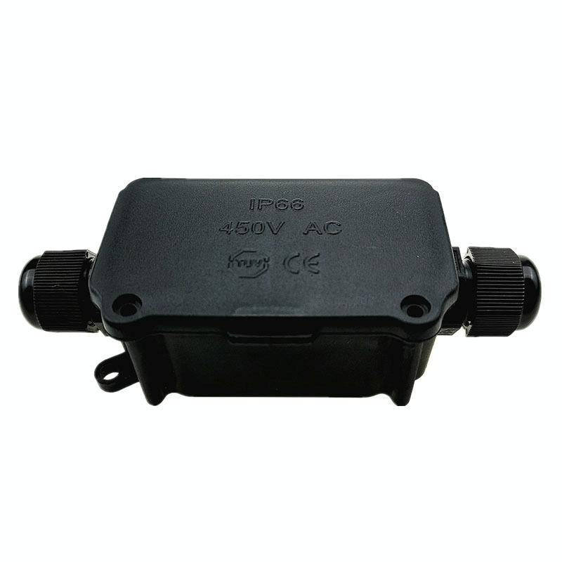 IP66 Waterproof Two-way Junction Box with 923 3-bit Press Type Terminal