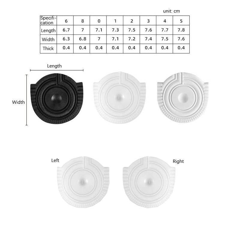 2 Pairs Sole Wear-Resistant Rubber Cuttable Sports Anti-Slip Sticker, Size: No.3 43 Yards(White)
