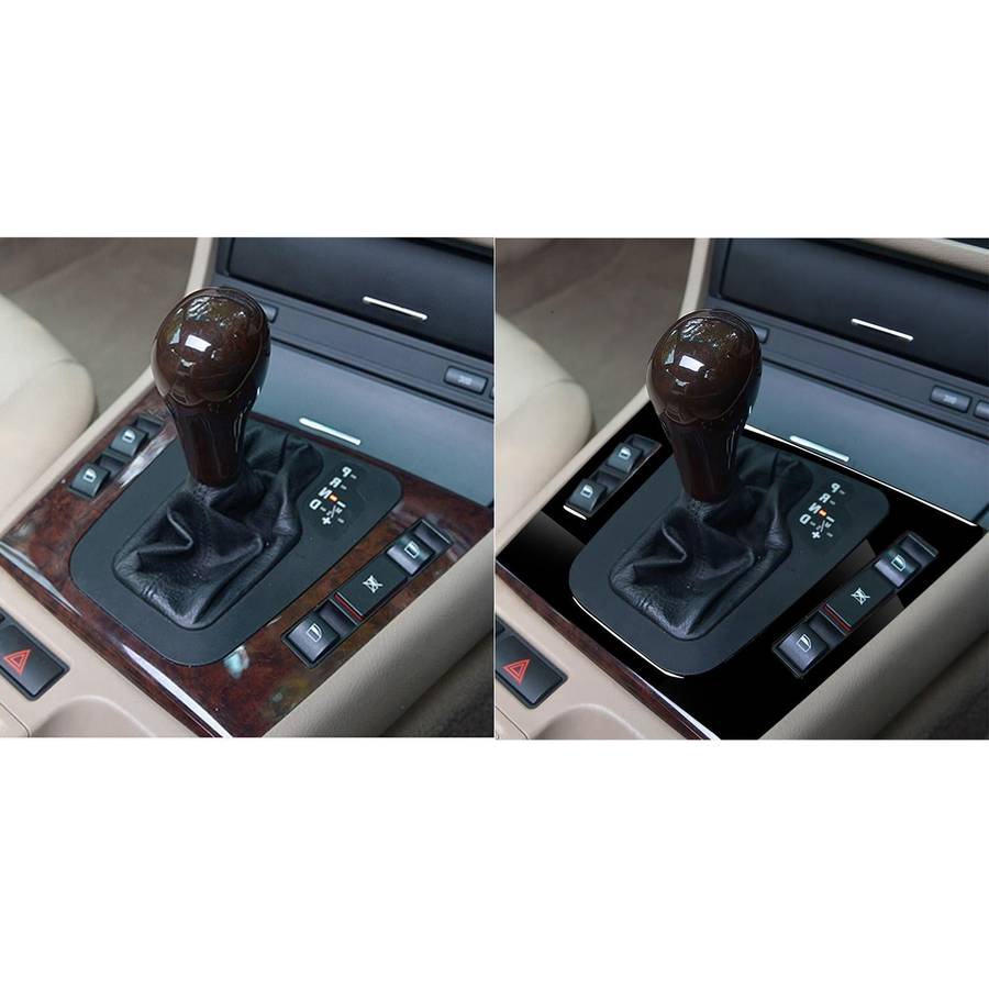 Car Right Drive Central Control Panel Decorative Sticker for BMW Series 3 E46 1998-2005(Black)