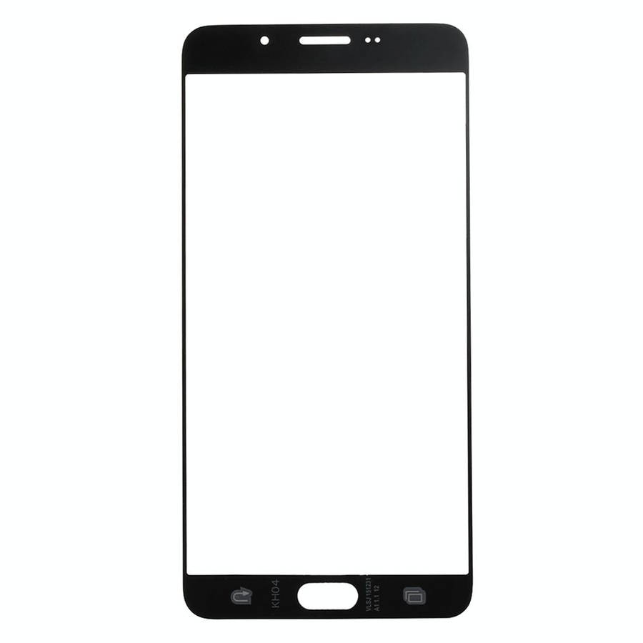 For Samsung Galaxy A9 (2016) / A900 10pcs Front Screen Outer Glass Lens (Black)