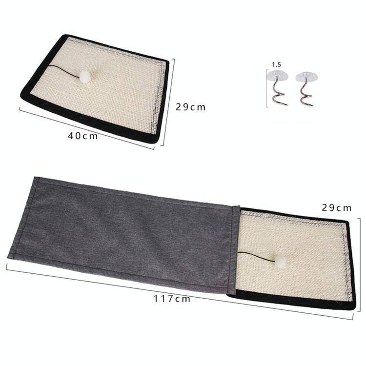 Natural sisal pet cat scratch board cat scratch pad sofa protector(Beige Handrail Pad)