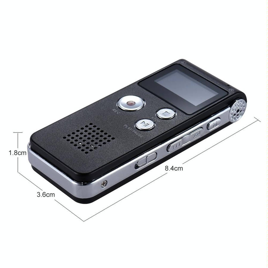 SK-012 16GB USB Dictaphone Digital Audio Voice Recorder with WAV MP3 Player VAR Function(Black)