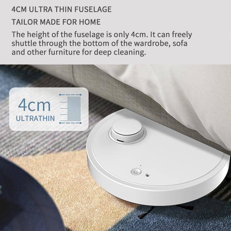 BOWAI OB12 Household Intelligent USB Charging Sweeping Robot (White)