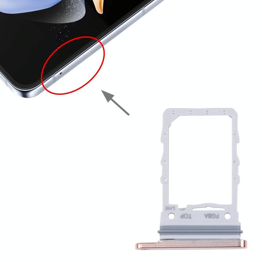 For Samsung Galaxy Z Flip4 SM-F721B Original SIM Card Tray (Gold)