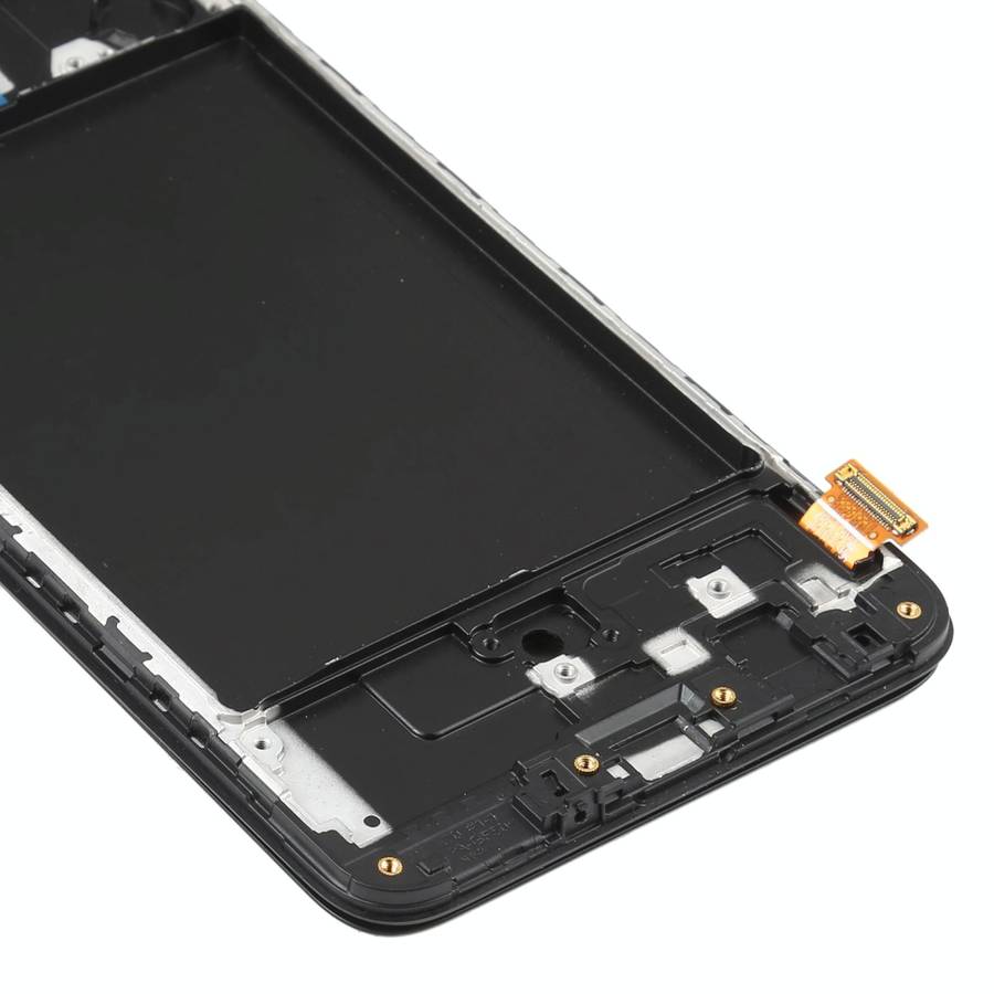 OLED LCD Screen for Samsung Galaxy A70 SM-A705 (6.39 inch) Digitizer Full Assembly with Frame (Bl...