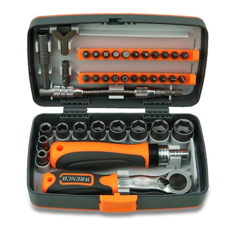 38 In 1 Labor-Saving Ratchet Multi-Purpose Screwdriver Set Household Hardware Tools Combination S...