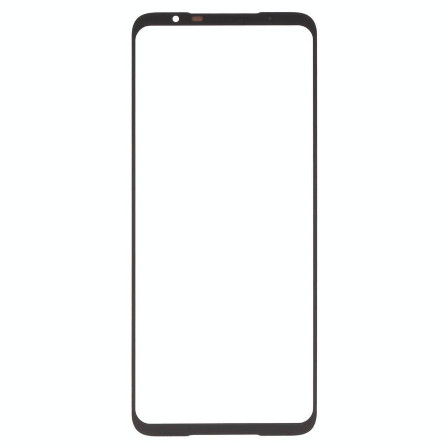 For Asus ROG Phone 6 Pro Front Screen Outer Glass Lens with OCA Optically Clear Adhesive (Black)