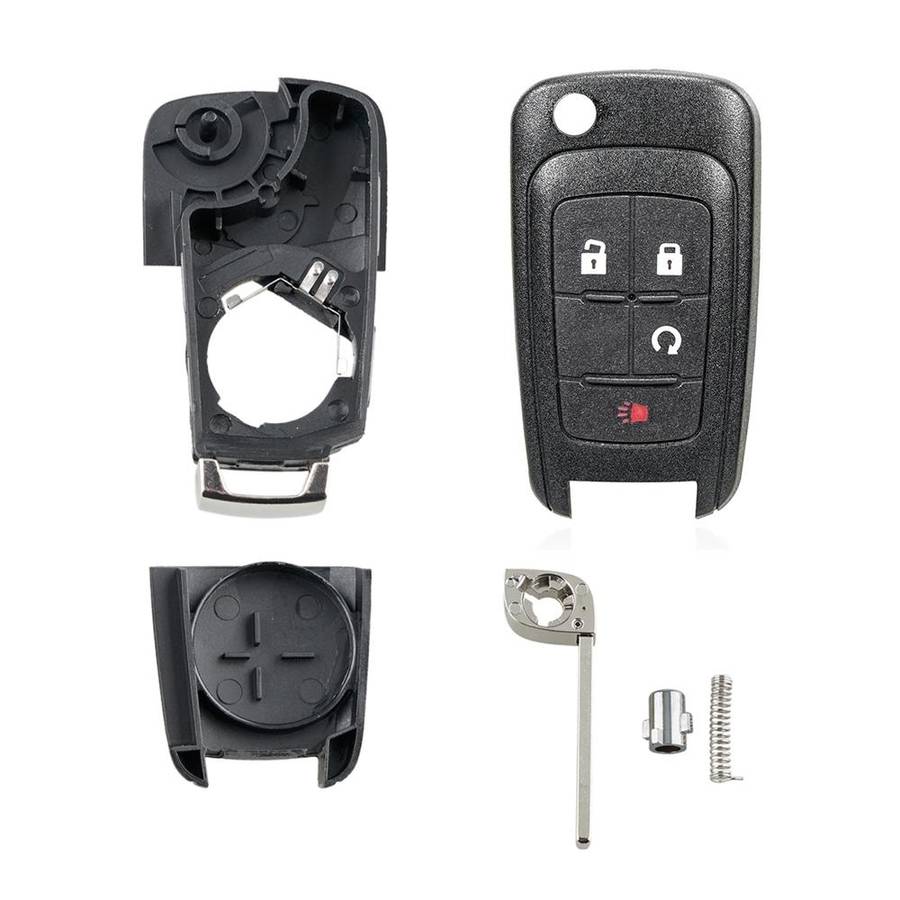 For Opel Car Keys Replacement Car Key Case with Foldable Key Blade(3 Buttons/Start Button)