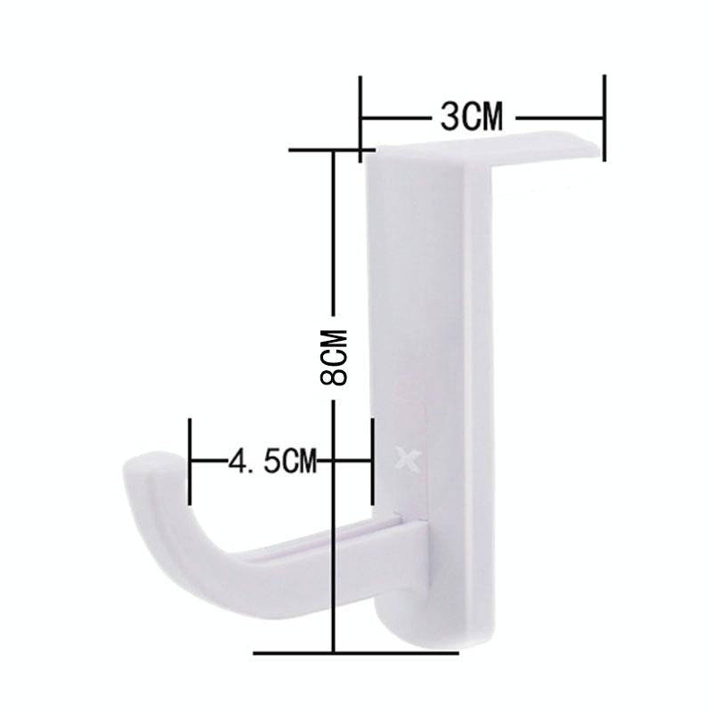 Universal Headphone Hanger PC Monitor Desk Headset Stand Holder Hook(Black)