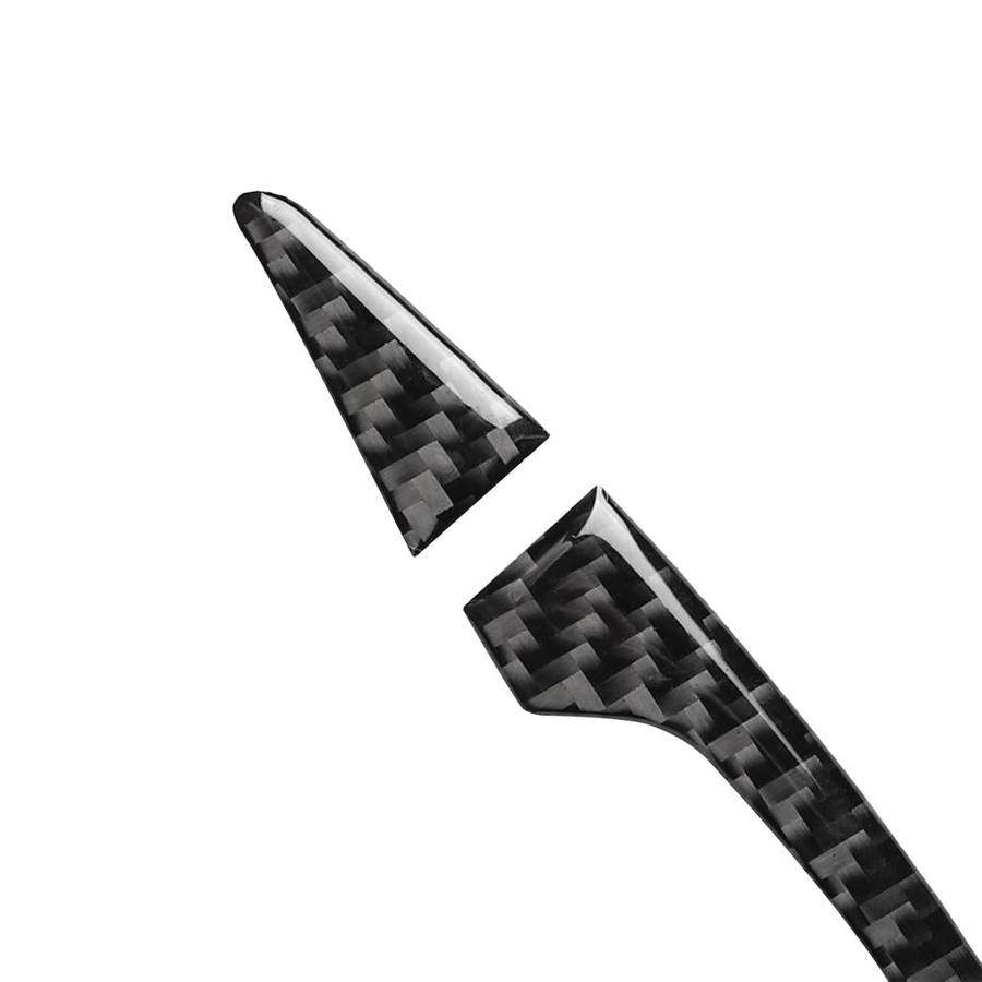 4 PCS Car Carbon Fiber Door Outside Handle Decorative Sticker for Audi A3 2014-2019, Left and Rig...