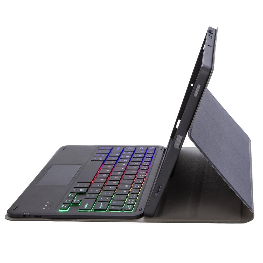For Samsung Galaxy Tab S8 / S7 A700B-AS Lambskin Texture Backlight Bluetooth Keyboard Leather Tab...
