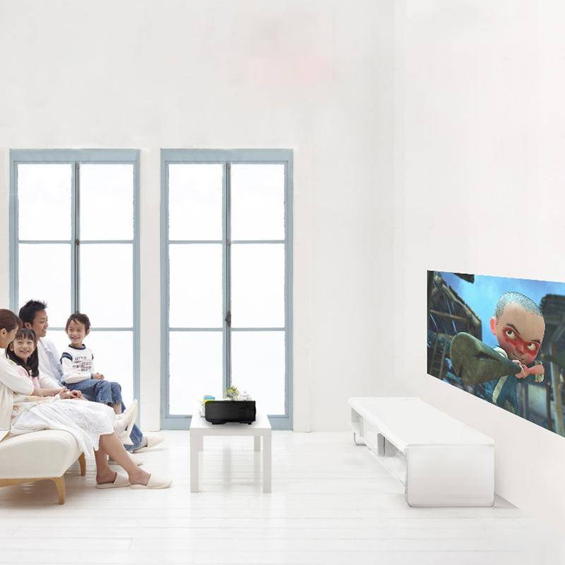 Cheerlux CL760 4000 Lumens 1920x1080 1080P HD Smart Projector, Support HDMI x 2 / USB x 2 / VGA /...