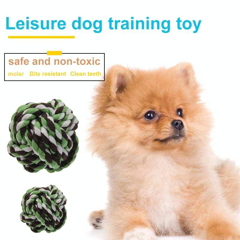 Cotton Rope Ball for Pets / Dog Cat Toy, Diameter 7.5cm (Random Color Delivery)