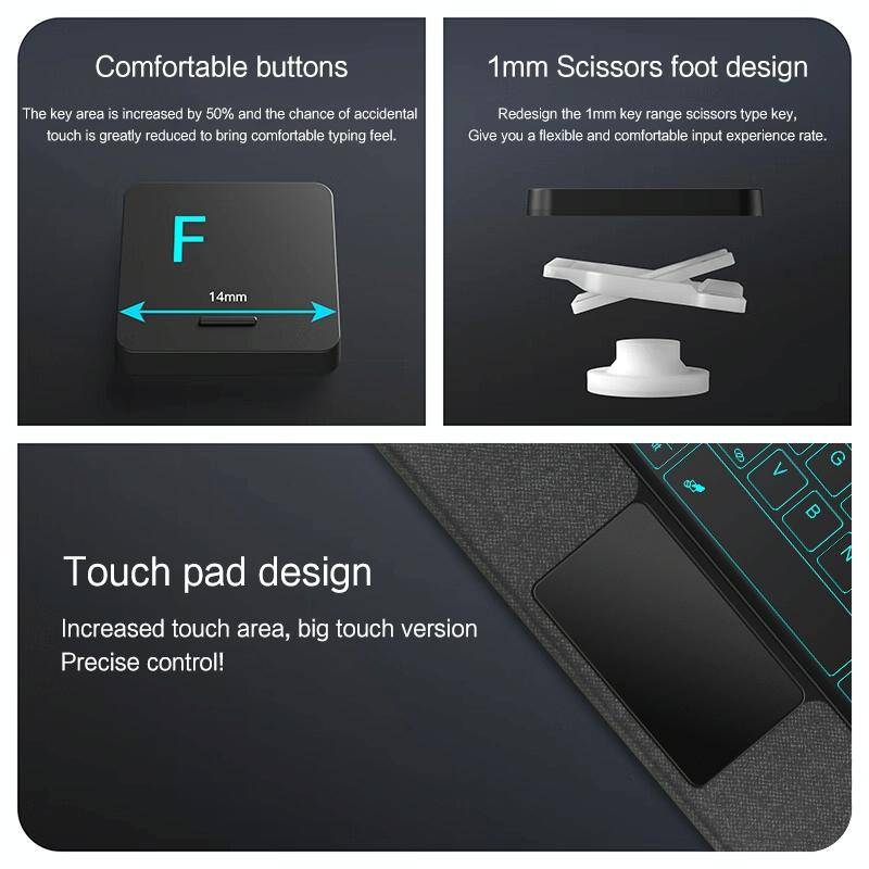 For Samsung Galaxy Tab A8 10.5inch X200 YJ-X200 Split Bluetooth Keyboard Leather Tablet Case