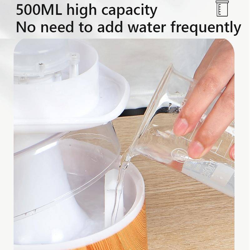 500ml Rain Humidifier Mushroom Cloud Colorful Night Lamp Aromatherapy Machine With Remote Control...