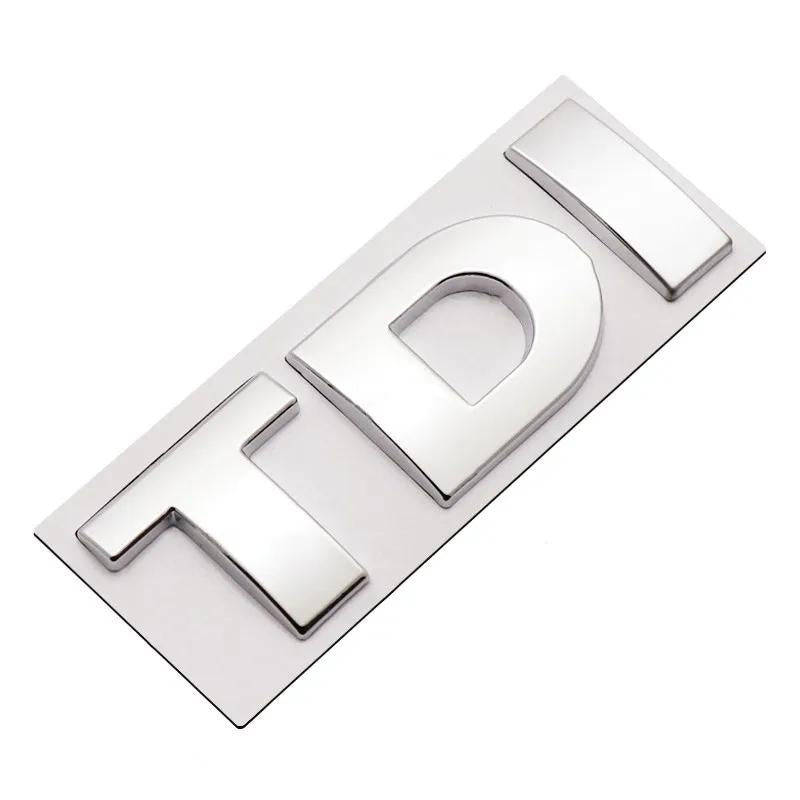 DIY TDI 3D Badge Emblem Decal Car Sticker, Random Color Delivery
