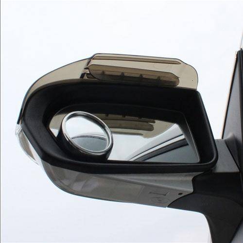 2 PCS Flexible Shielding Rain Board Sun Visor Shade Rearview Mirror for Car Rearview Mirrors(Tran...