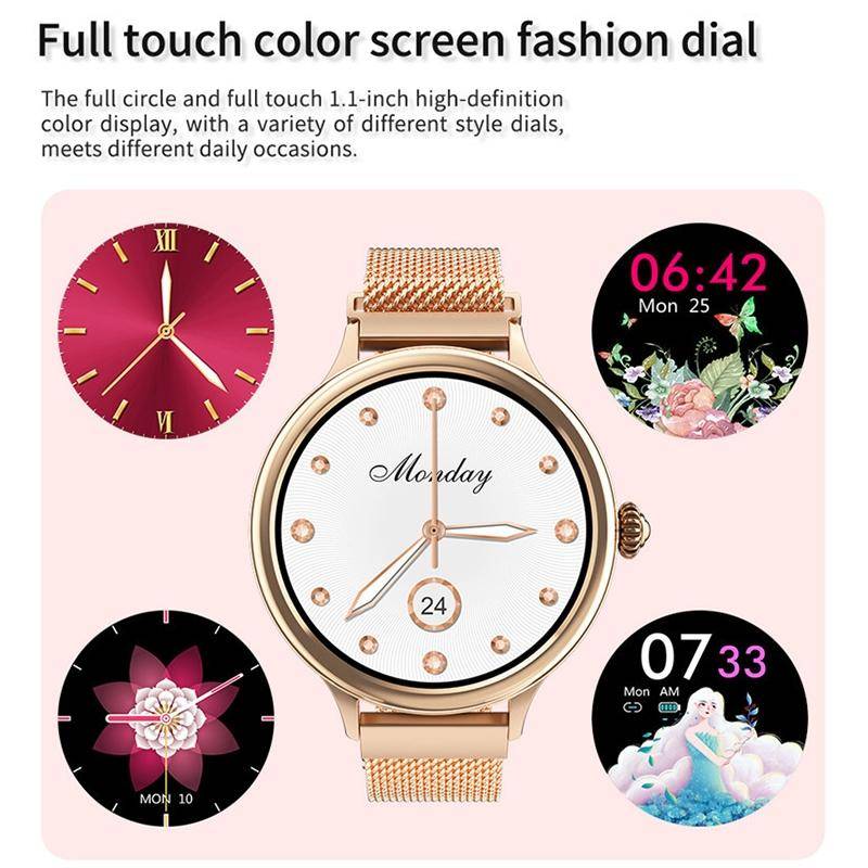 LOKMAT M4 Waterproof Women Menstrual Cycle Smart Watch (Gold)