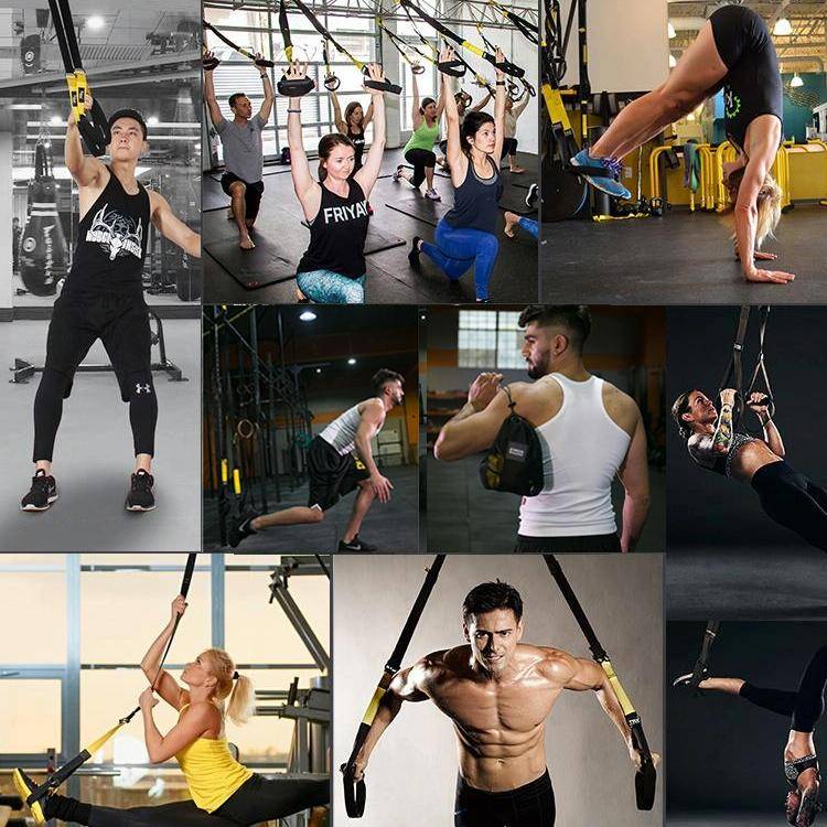 P3-1 Fitness Exercise Hanging Pulling Rope TRP3X Wall Pulley Yoga Belt, Main Belt: 1.4m, Home Ver...