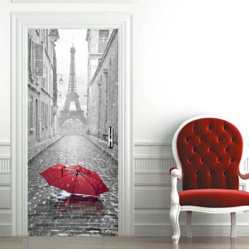 3D Wallpaper Poster Stickers Self Adhesive Removable Home Door Decoration Stickers, Size:38.5cm200cm