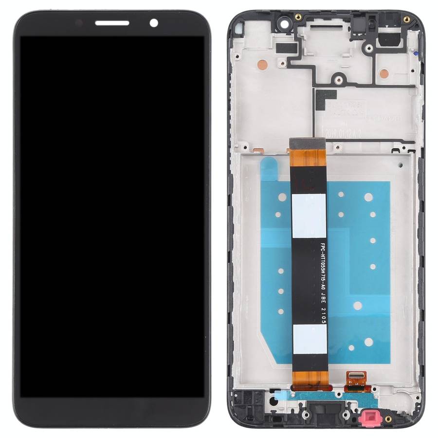 OEM LCD Screen for Huawei Y5p Digitizer Full Assembly With Frame(Black)