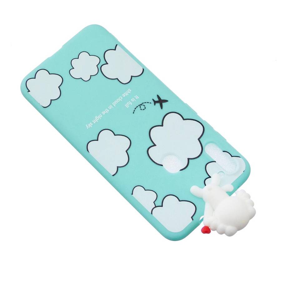 For Galaxy A11 Shockproof Cartoon TPU Protective Case(Clouds)