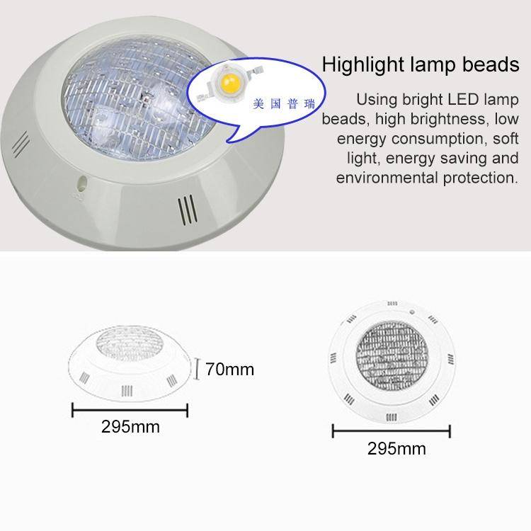 Swimming Pool ABS Wall Lamp LED Underwater Light, Power:9W(Blue)